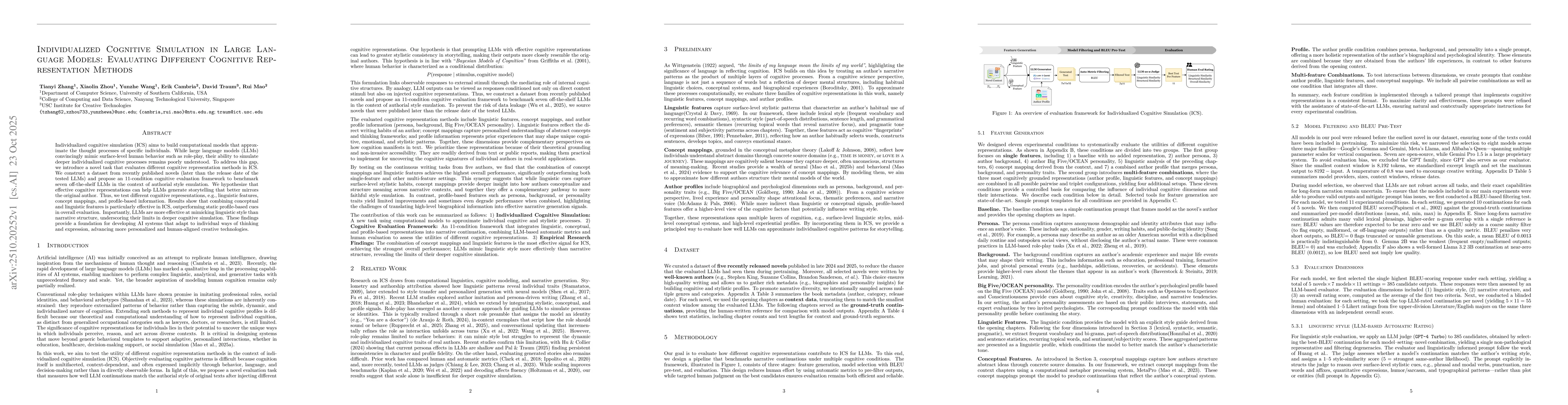 Thumbnail for Individualized Cognitive Simulation in Large Language Models: Evaluating
  Different Cognitive Representation Methods