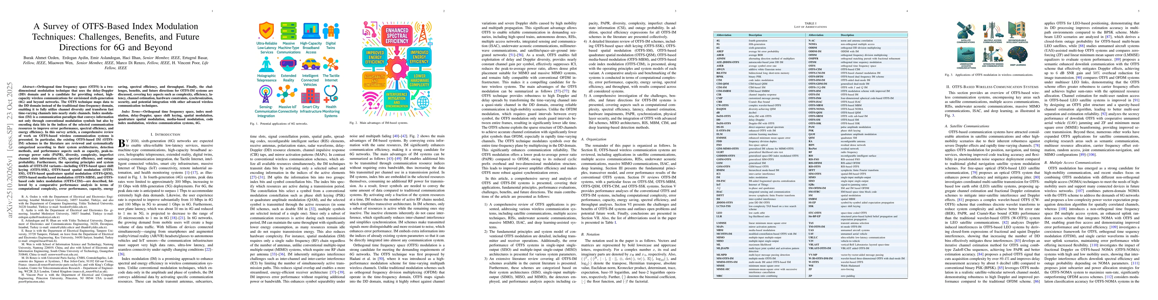 Thumbnail for A Survey of OTFS-Based Index Modulation Techniques: Challenges,
  Benefits, and Future Directions for 6G and Beyond