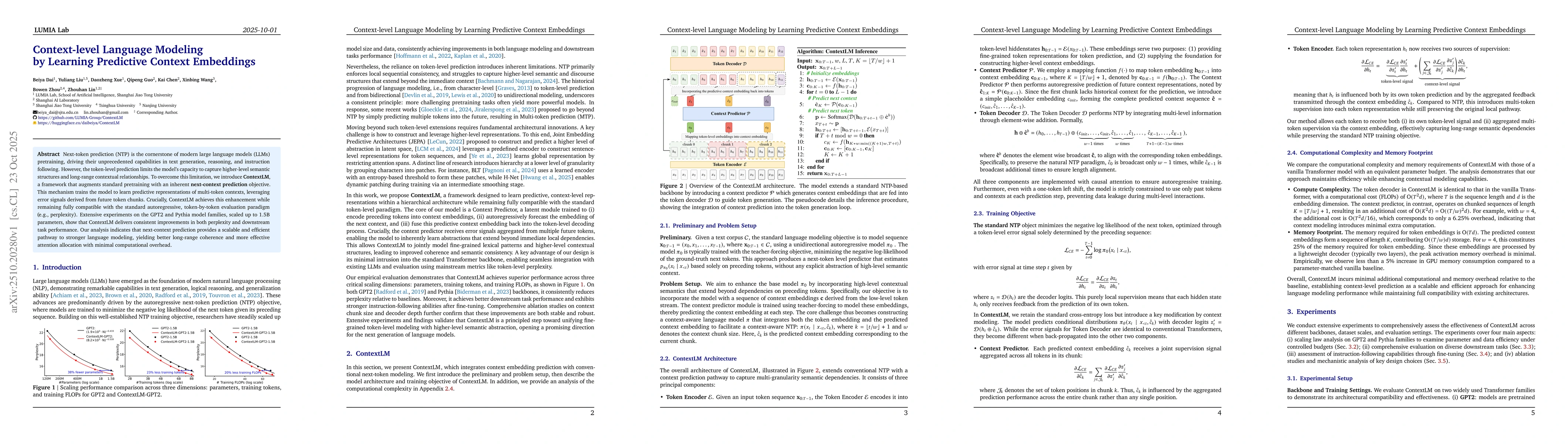 Thumbnail for Context-level Language Modeling by Learning Predictive Context
  Embeddings