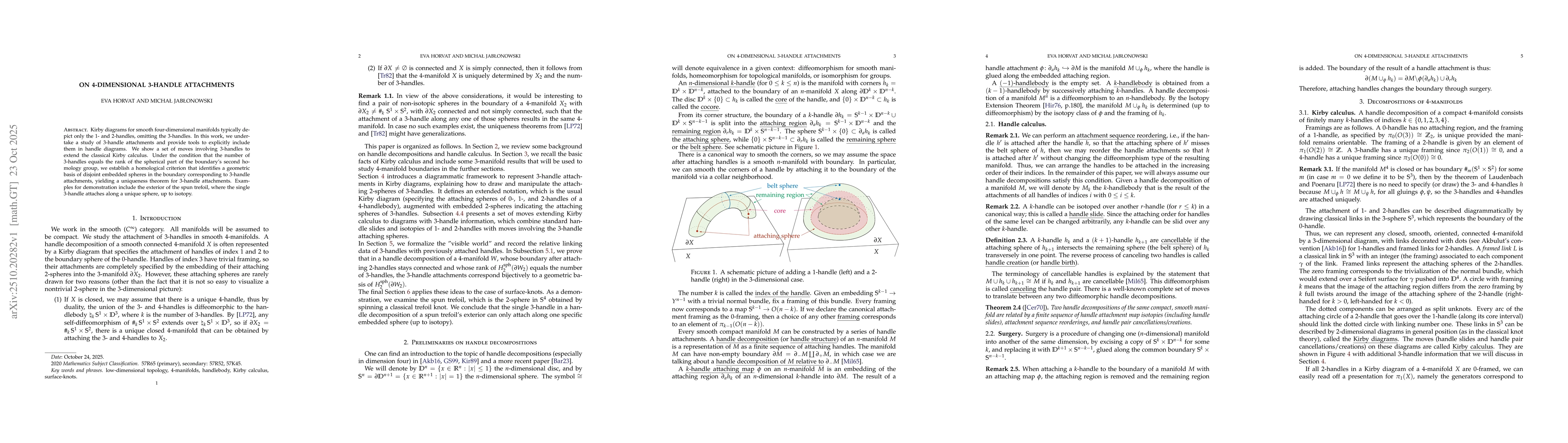 Thumbnail for On 4-dimensional 3-handle attachments