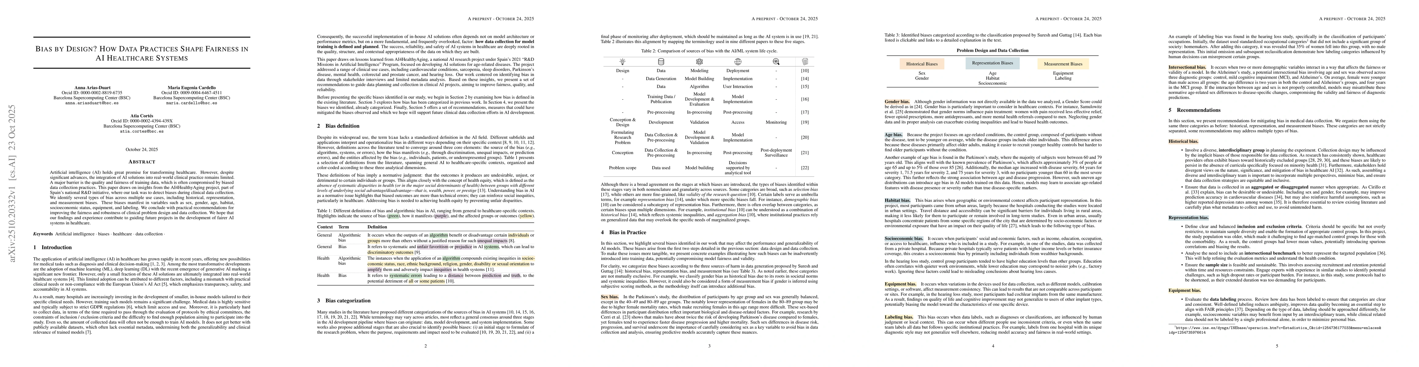 Thumbnail for Bias by Design? How Data Practices Shape Fairness in AI Healthcare
  Systems
