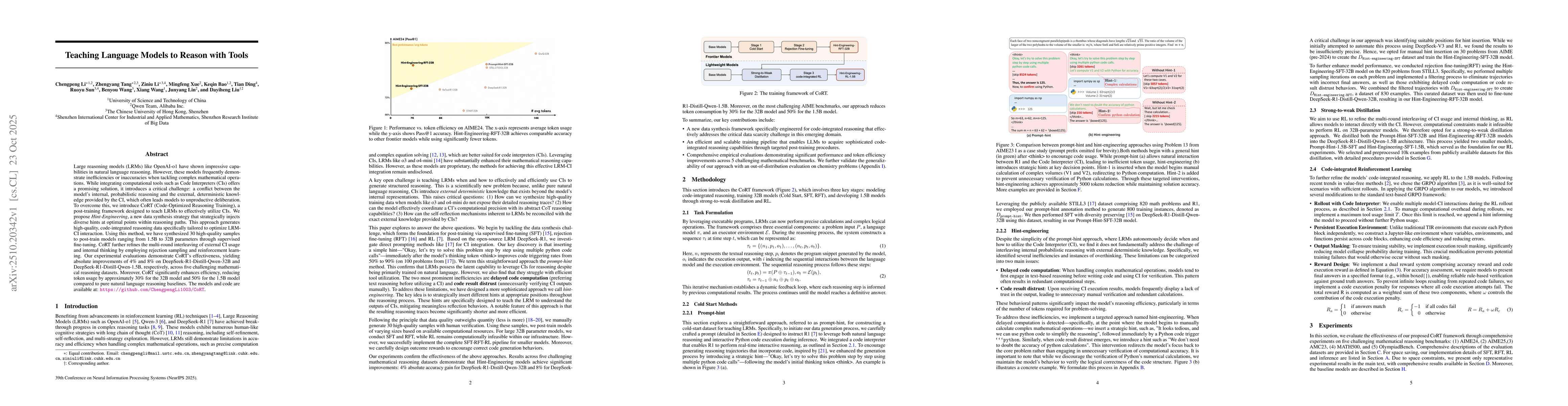 Thumbnail for Teaching Language Models to Reason with Tools