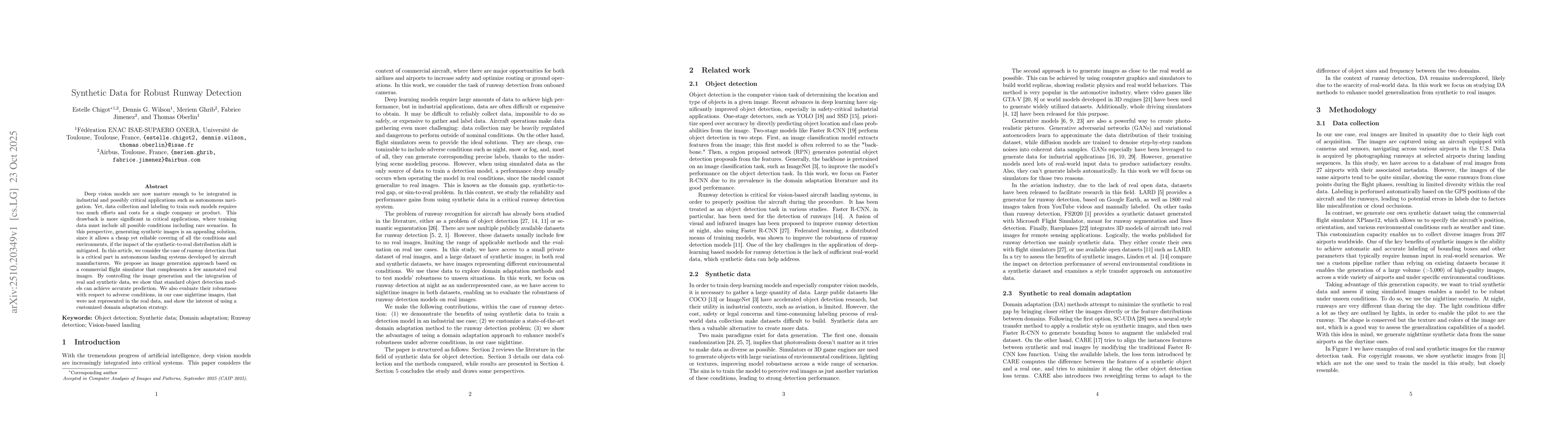 Thumbnail for Synthetic Data for Robust Runway Detection