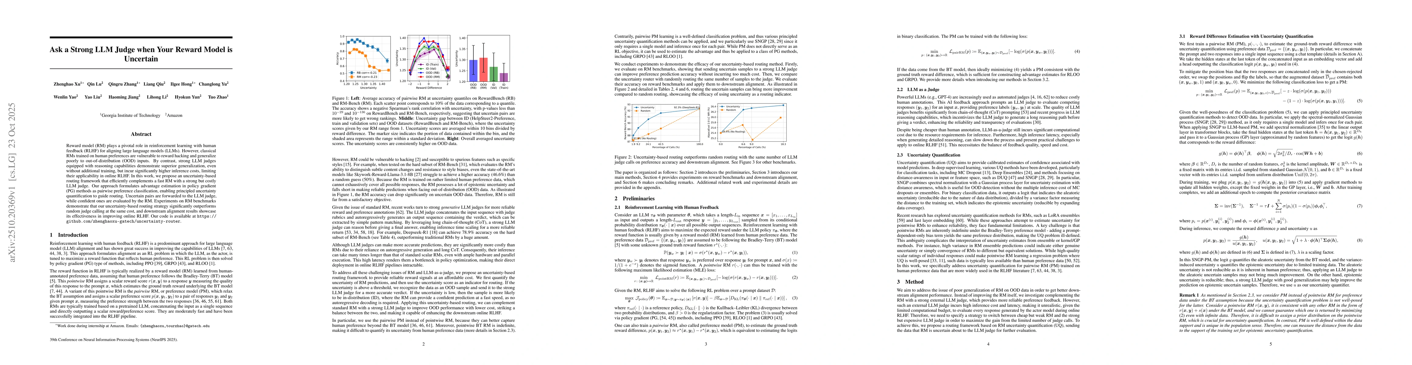 Thumbnail for Ask a Strong LLM Judge when Your Reward Model is Uncertain