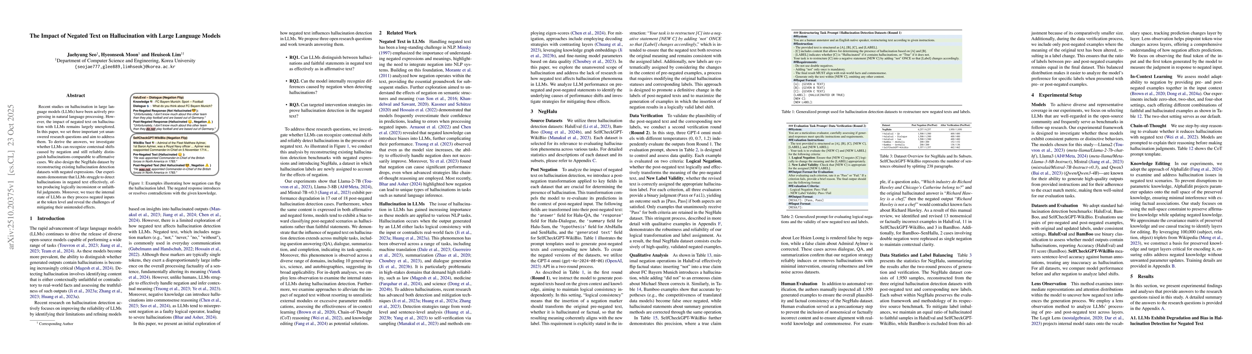 Thumbnail for The Impact of Negated Text on Hallucination with Large Language Models