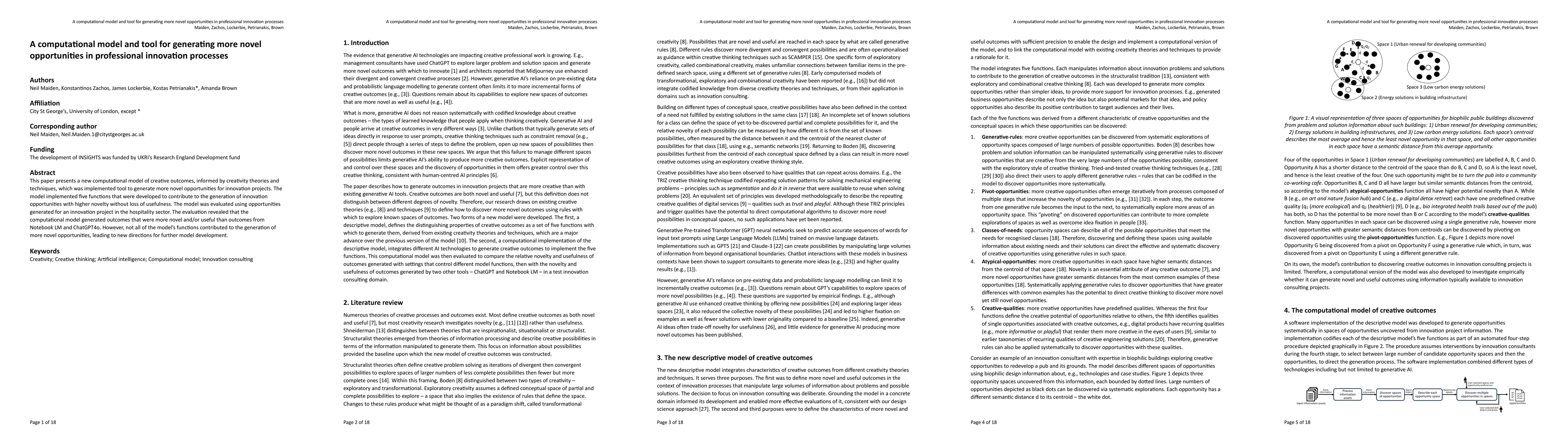 Thumbnail for A computational model and tool for generating more novel opportunities
  in professional innovation processes