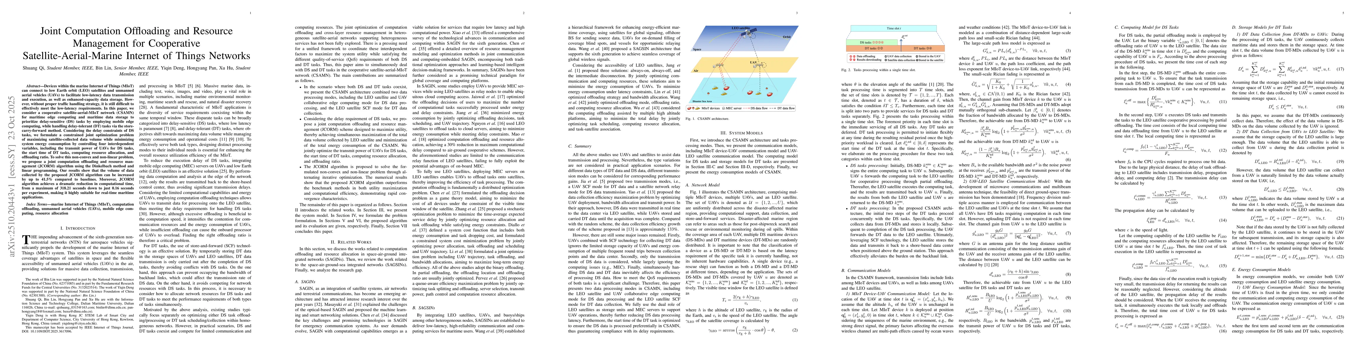 Thumbnail for Joint Computation Offloading and Resource Management for Cooperative
  Satellite-Aerial-Marine Internet of Things Networks