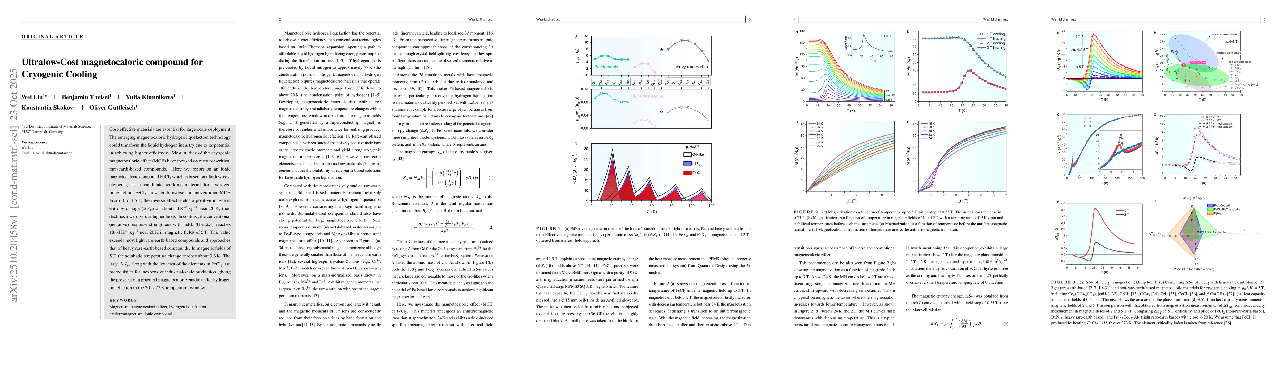 Thumbnail for Ultralow-Cost magnetocaloric compound for Cryogenic Cooling