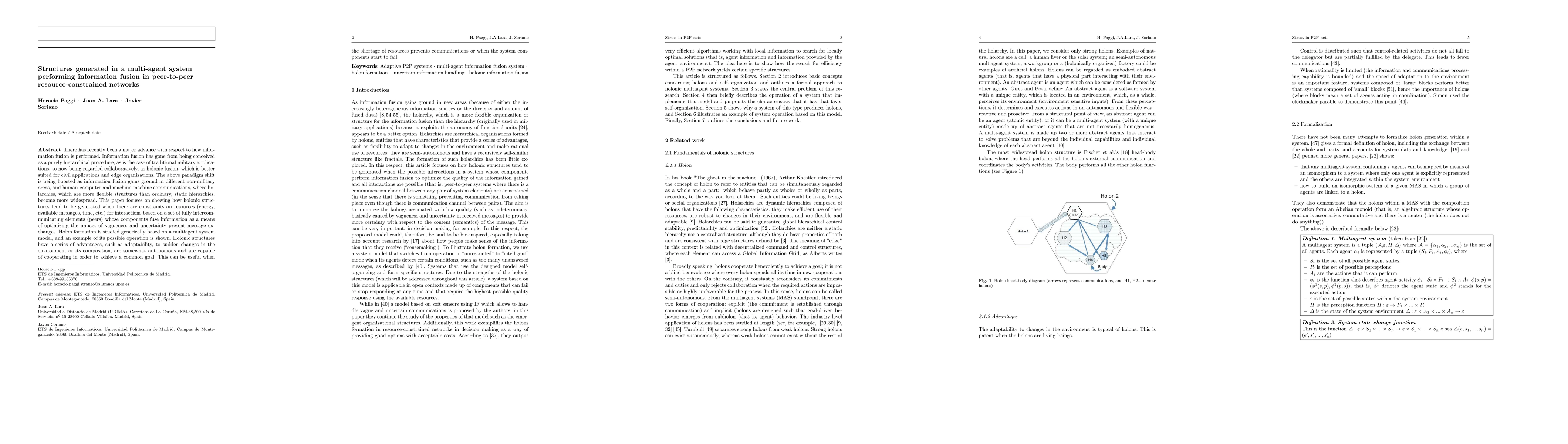 Thumbnail for Structures generated in a multiagent system performing information
  fusion in peer-to-peer resource-constrained networks