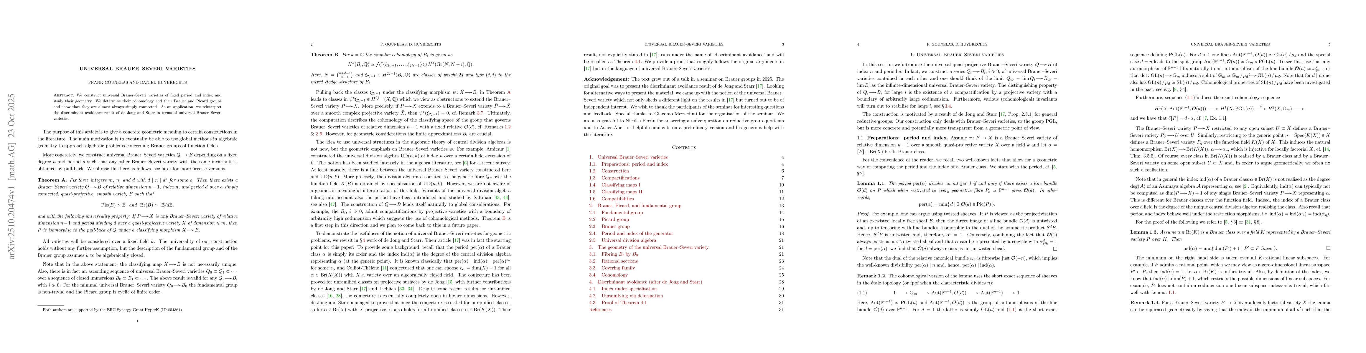 Thumbnail for Universal Brauer-Severi varieties