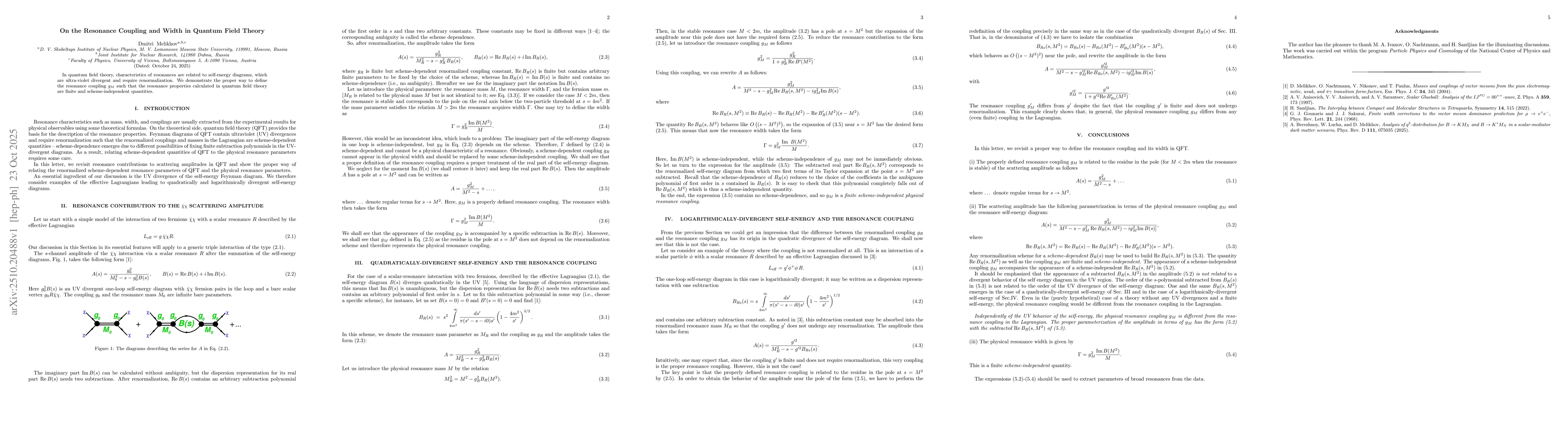 Thumbnail for On the Resonance Coupling and Width in Quantum Field Theory