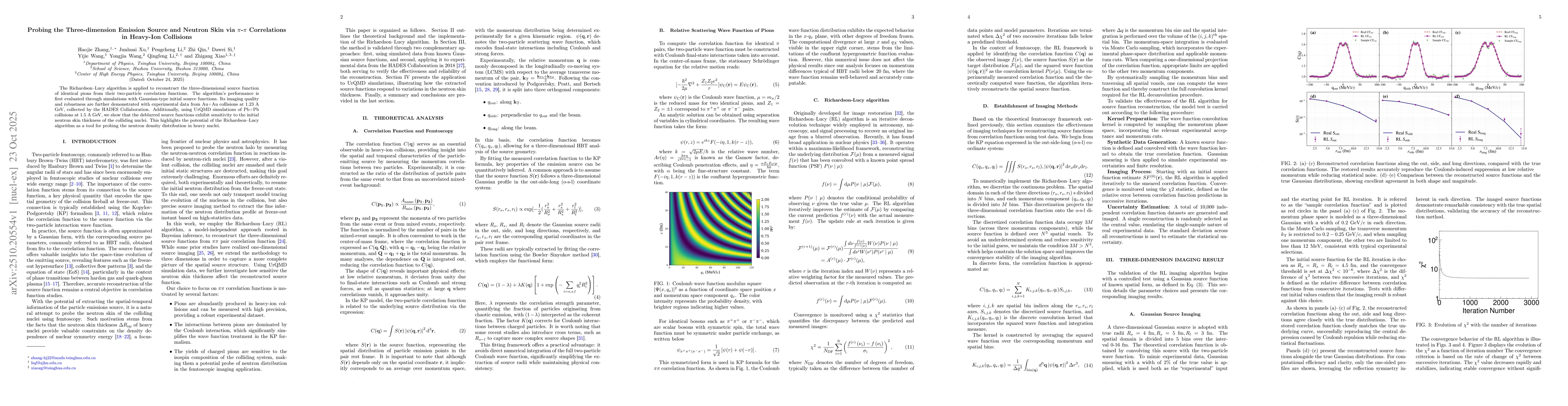Thumbnail for Probing the Three-dimension Emission Source and Neutron Skin via
  $π$-$π$ Correlations in Heavy-Ion Collisions