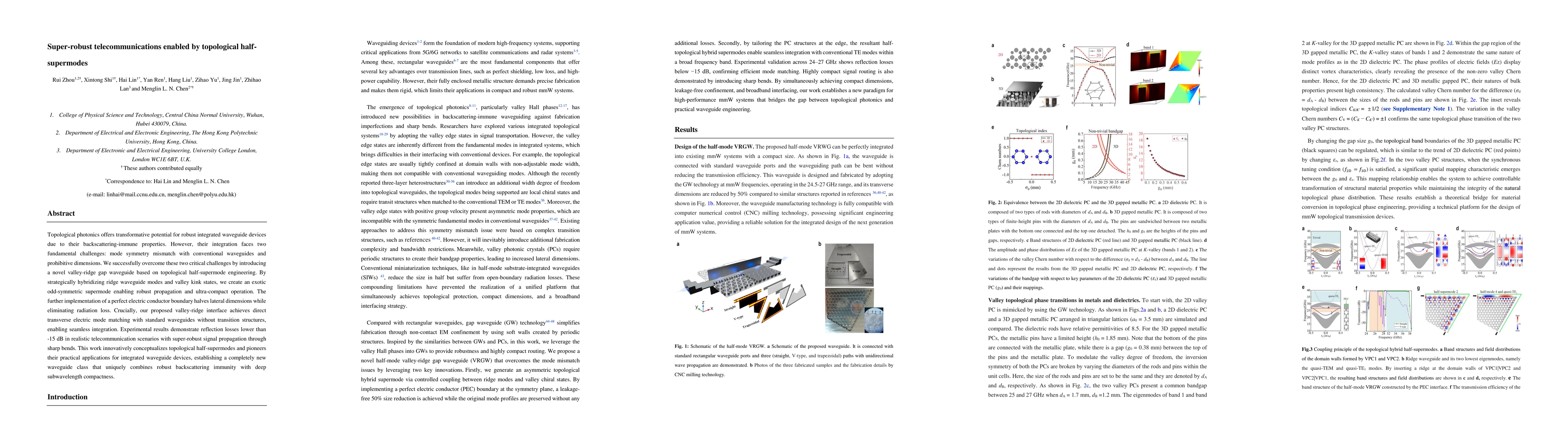 Thumbnail for Super-robust telecommunications enabled by topological half-supermodes