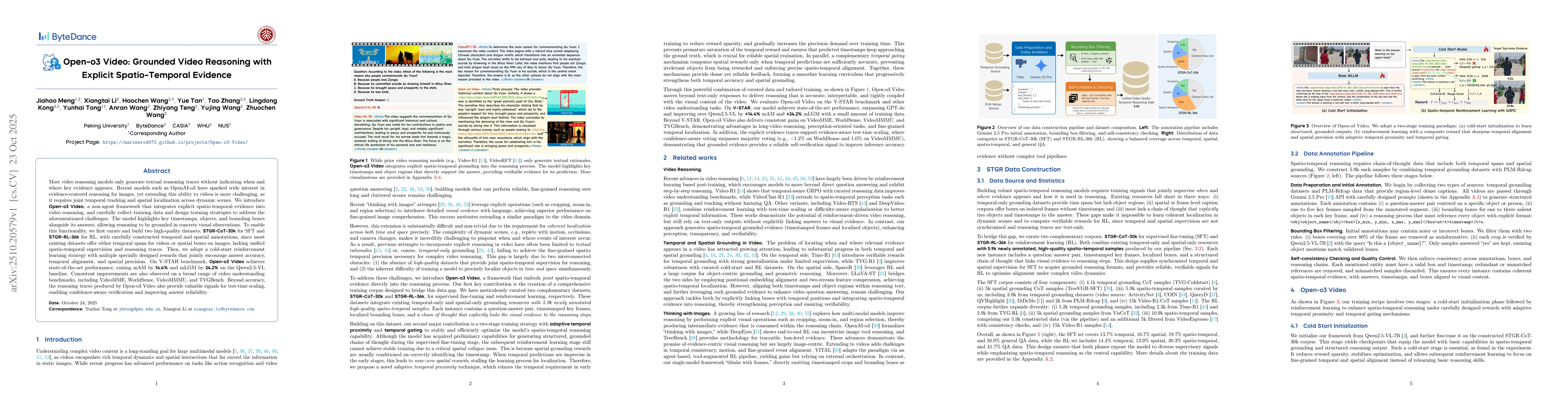 Thumbnail for Open-o3 Video: Grounded Video Reasoning with Explicit Spatio-Temporal
  Evidence