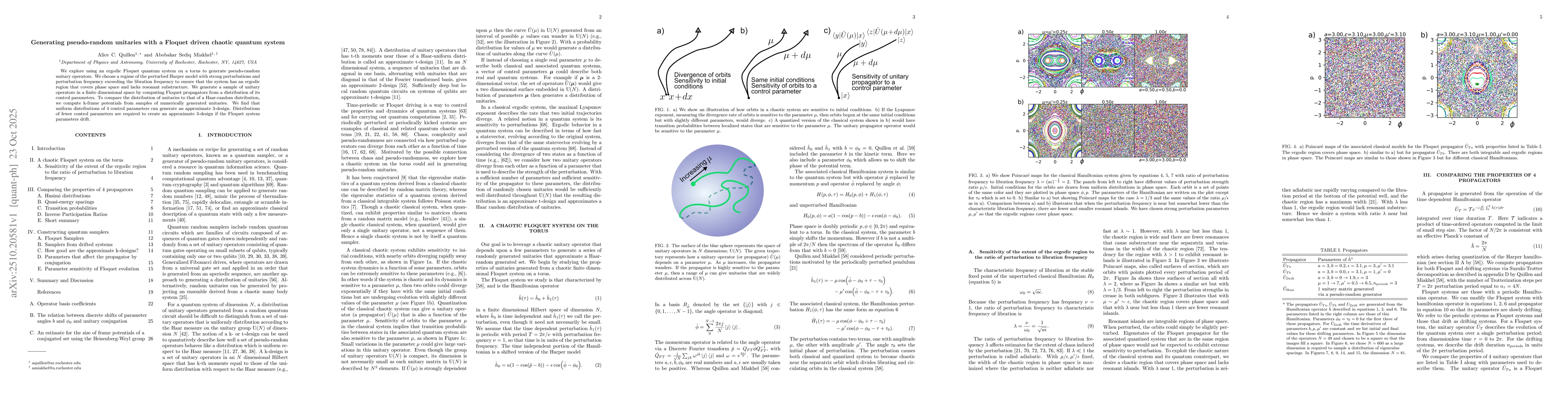 Thumbnail for Generating pseudo-random unitaries with a Floquet driven chaotic quantum
  system