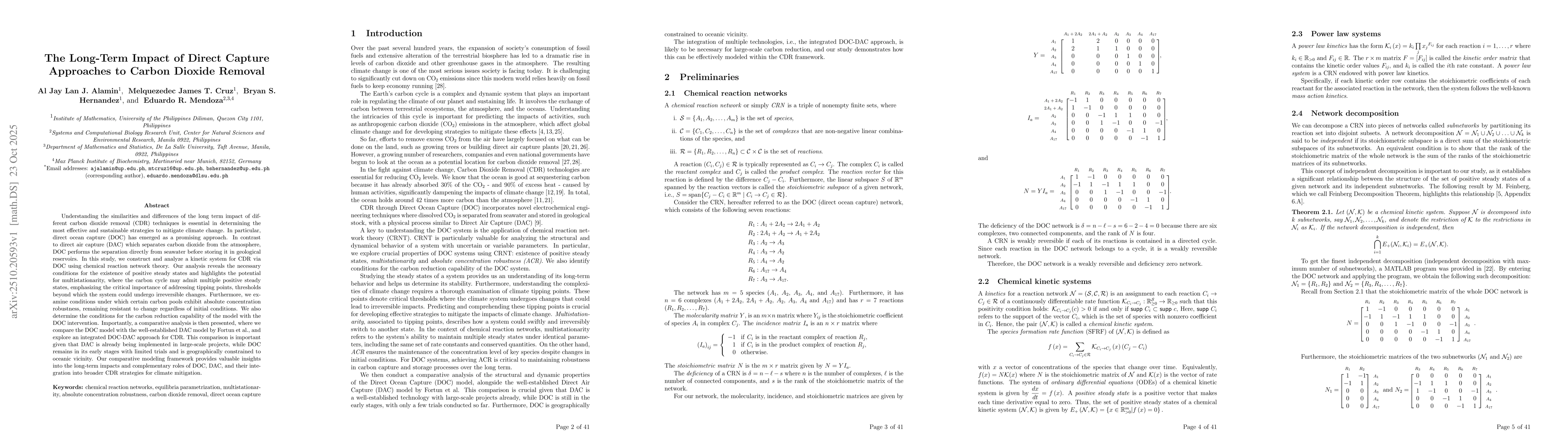 Thumbnail for The Long-Term Impact of Direct Capture Approaches to Carbon Dioxide
  Removal