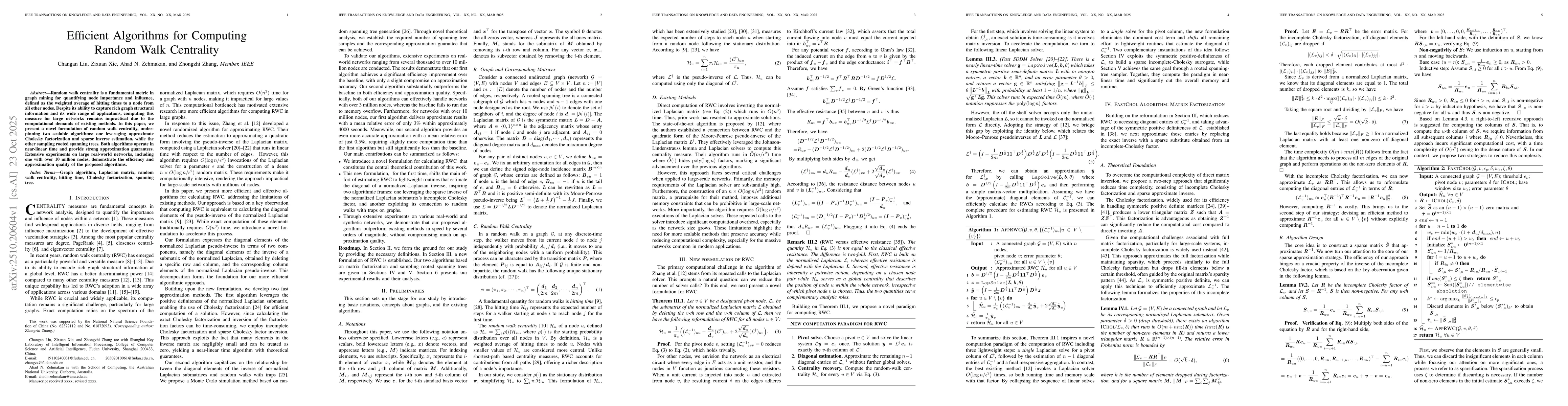 Thumbnail for Efficient Algorithms for Computing Random Walk Centrality