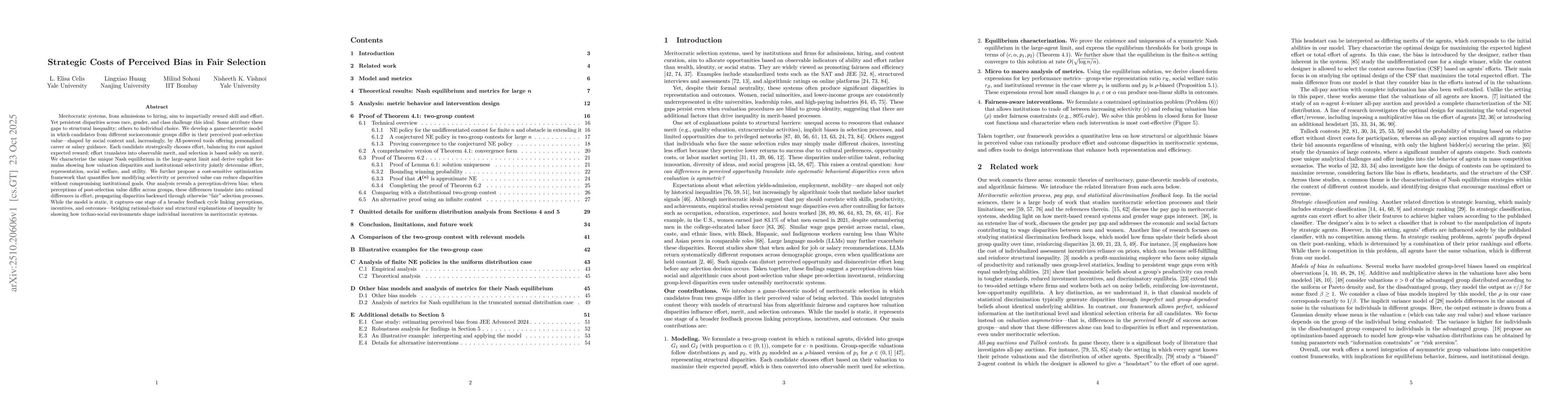 Thumbnail for Strategic Costs of Perceived Bias in Fair Selection
