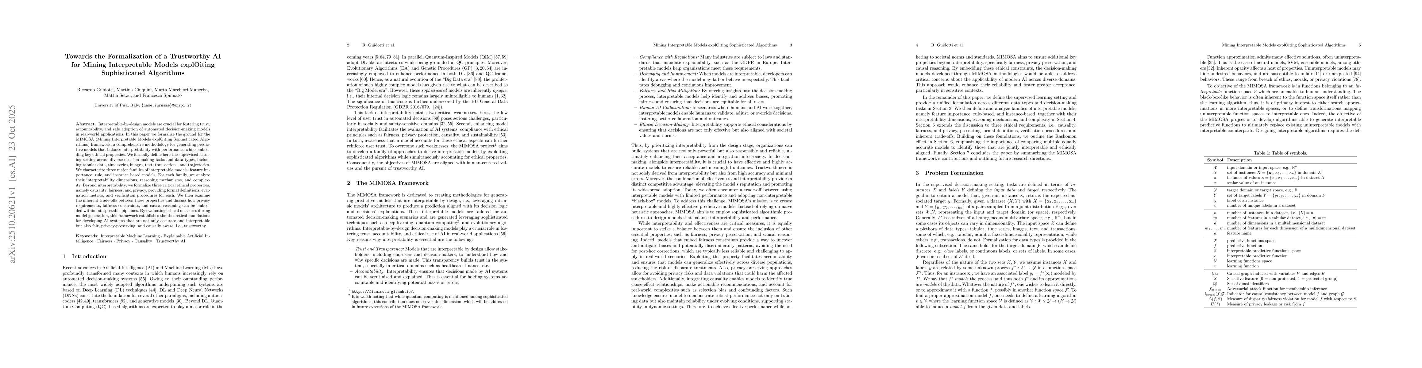 Thumbnail for Towards the Formalization of a Trustworthy AI for Mining Interpretable
  Models explOiting Sophisticated Algorithms