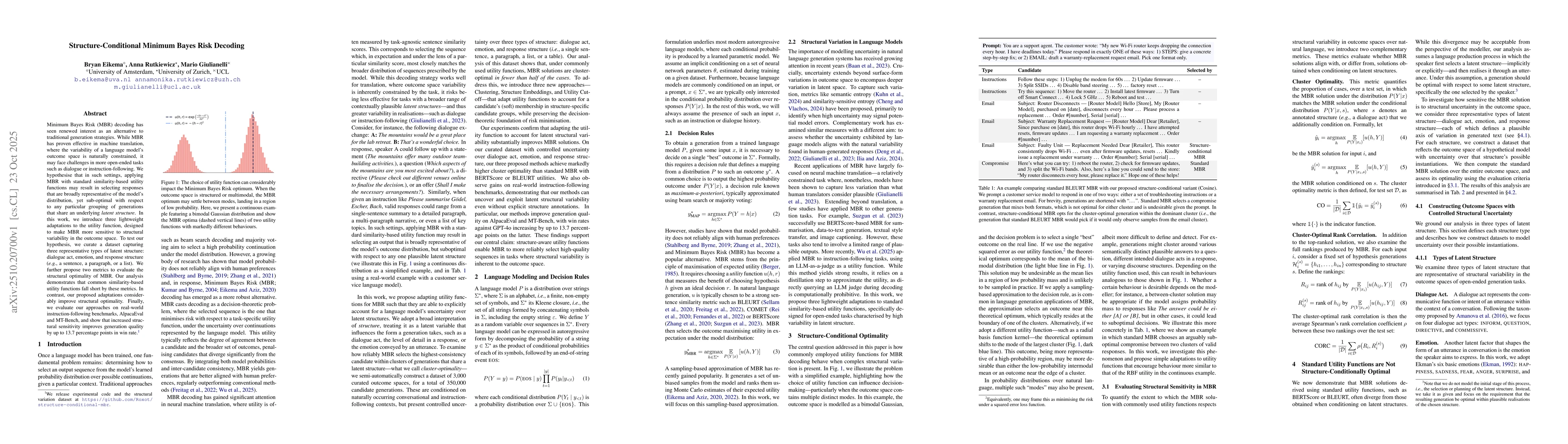 Thumbnail for Structure-Conditional Minimum Bayes Risk Decoding