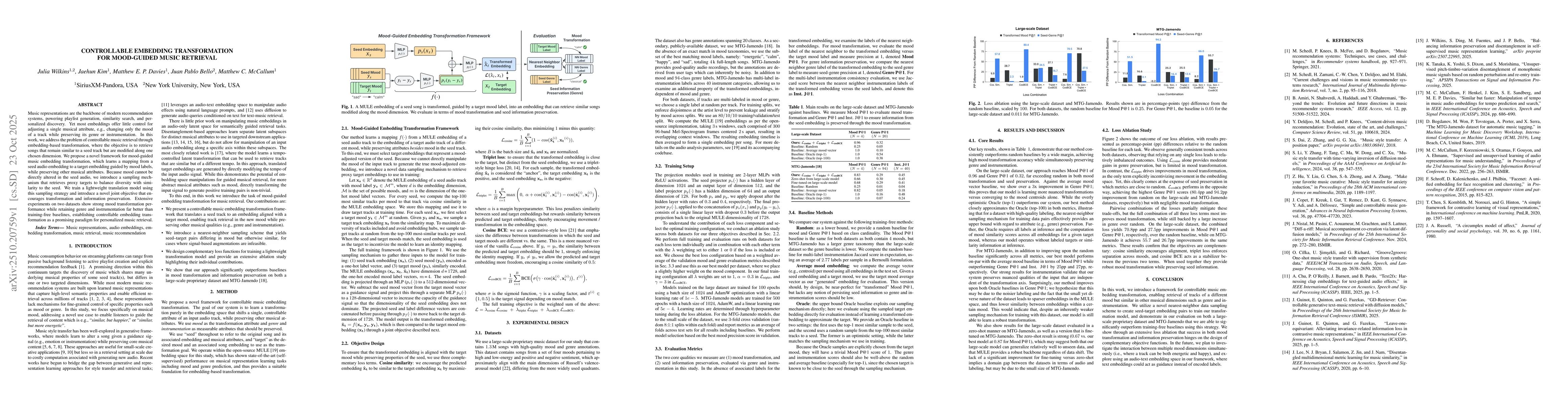 Thumbnail for Controllable Embedding Transformation for Mood-Guided Music Retrieval