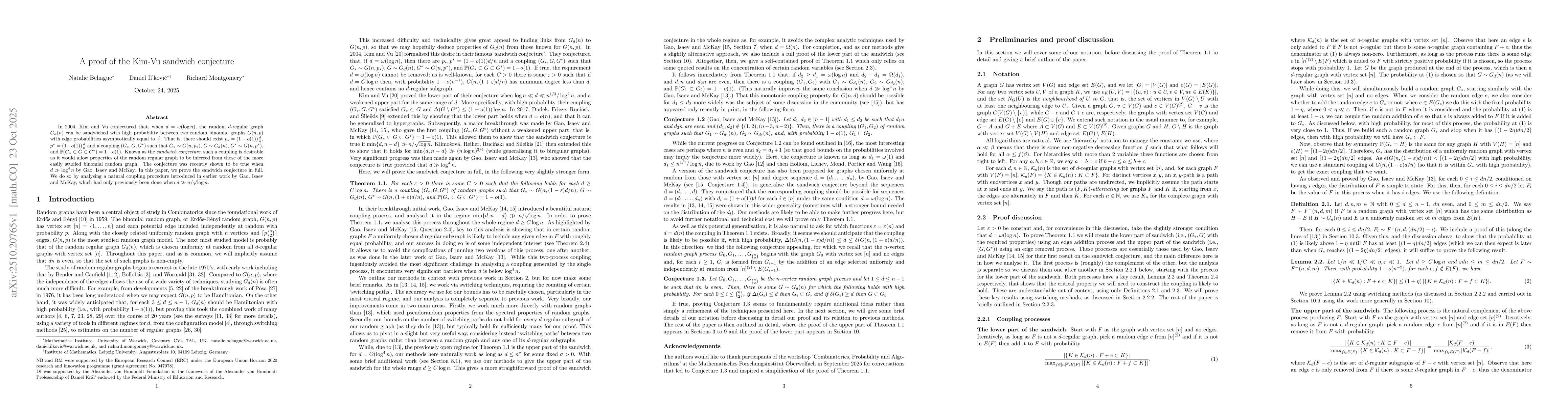 Thumbnail for A proof of the Kim-Vu sandwich conjecture