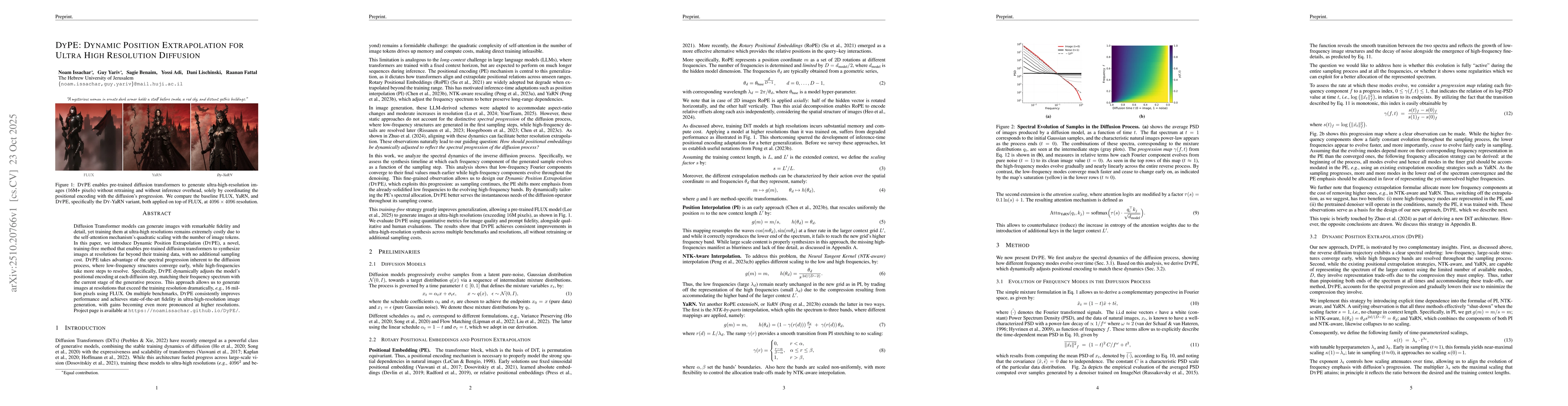 Thumbnail for DyPE: Dynamic Position Extrapolation for Ultra High Resolution Diffusion