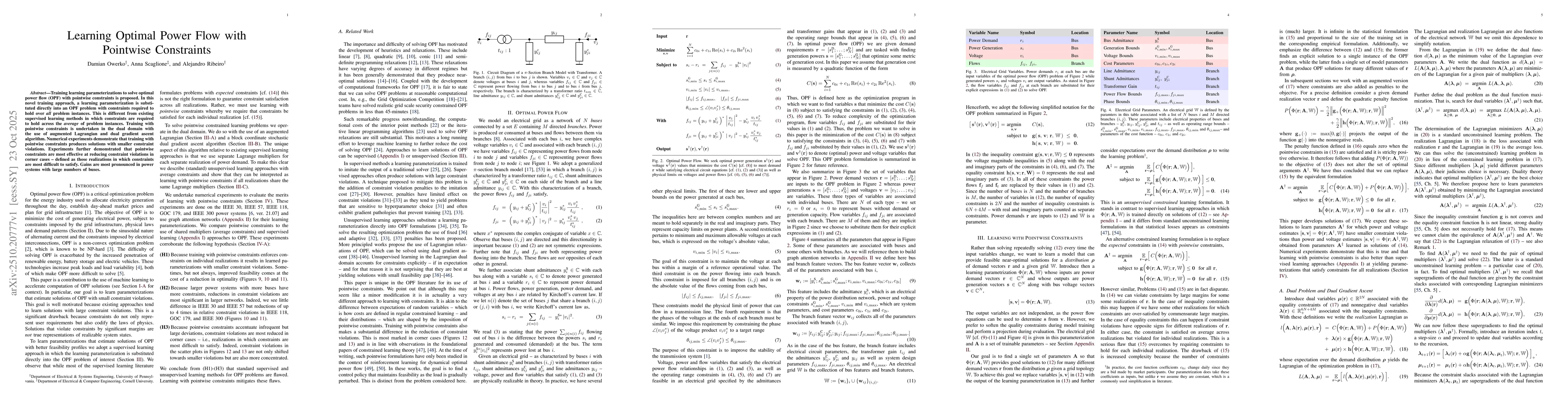 Thumbnail for Learning Optimal Power Flow with Pointwise Constraints