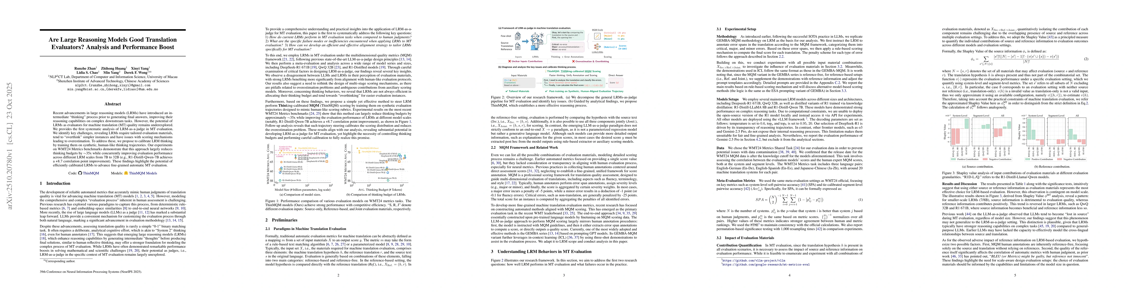 Thumbnail for Are Large Reasoning Models Good Translation Evaluators? Analysis and
  Performance Boost