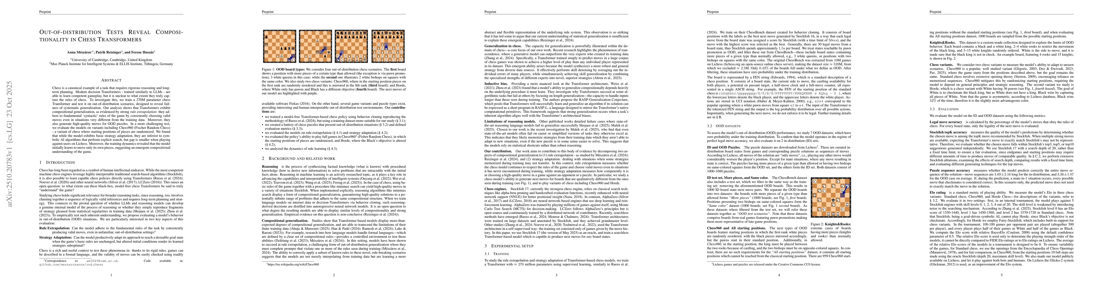 Thumbnail for Out-of-distribution Tests Reveal Compositionality in Chess Transformers