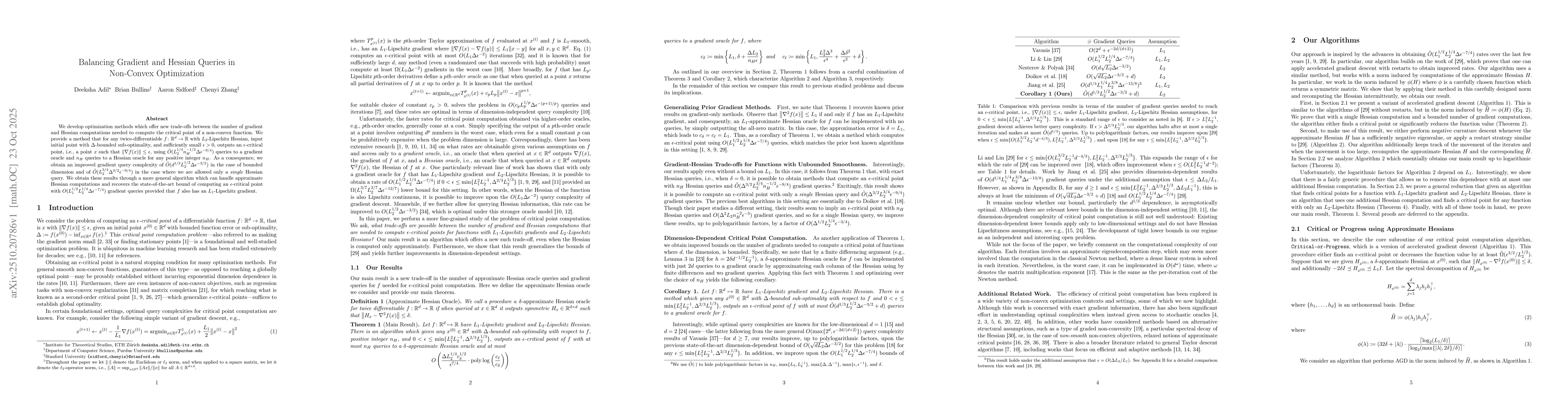Thumbnail for Balancing Gradient and Hessian Queries in Non-Convex Optimization