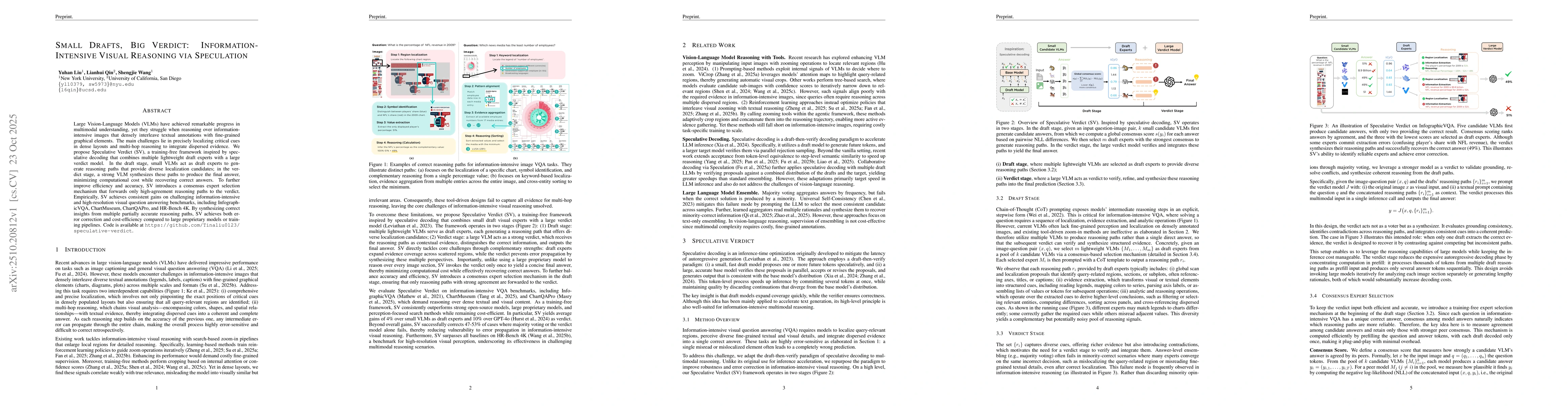 Thumbnail for Small Drafts, Big Verdict: Information-Intensive Visual Reasoning via
  Speculation