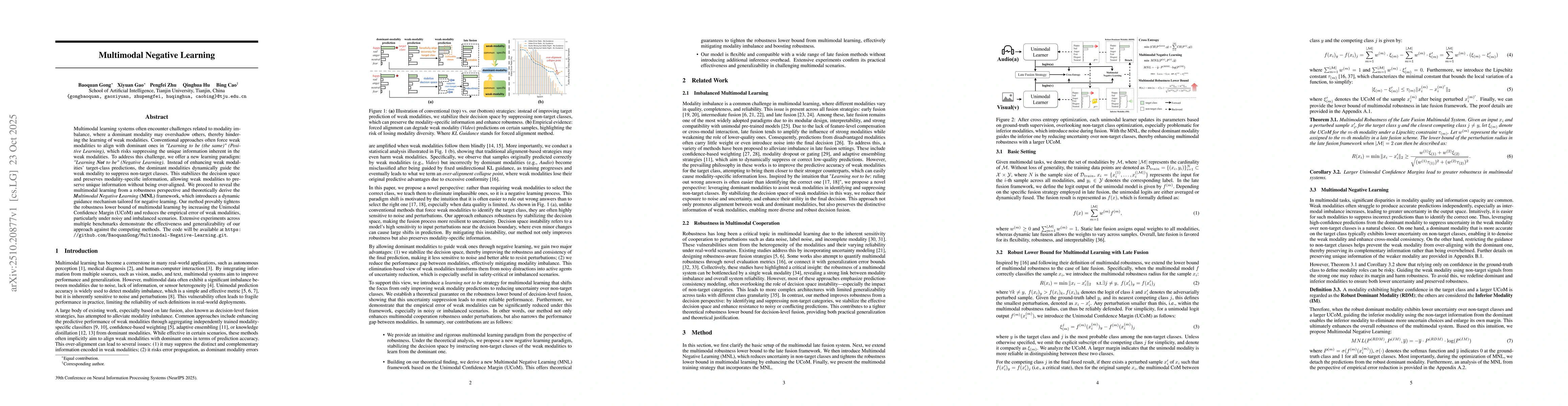 Thumbnail for Multimodal Negative Learning