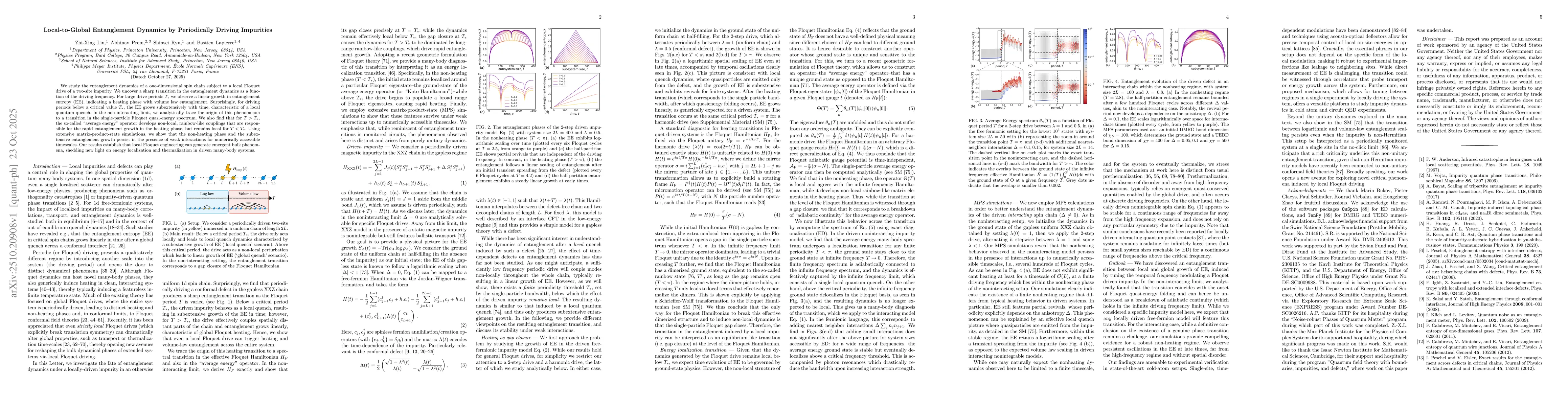 Thumbnail for Local-to-Global Entanglement Dynamics by Periodically Driving Impurities
