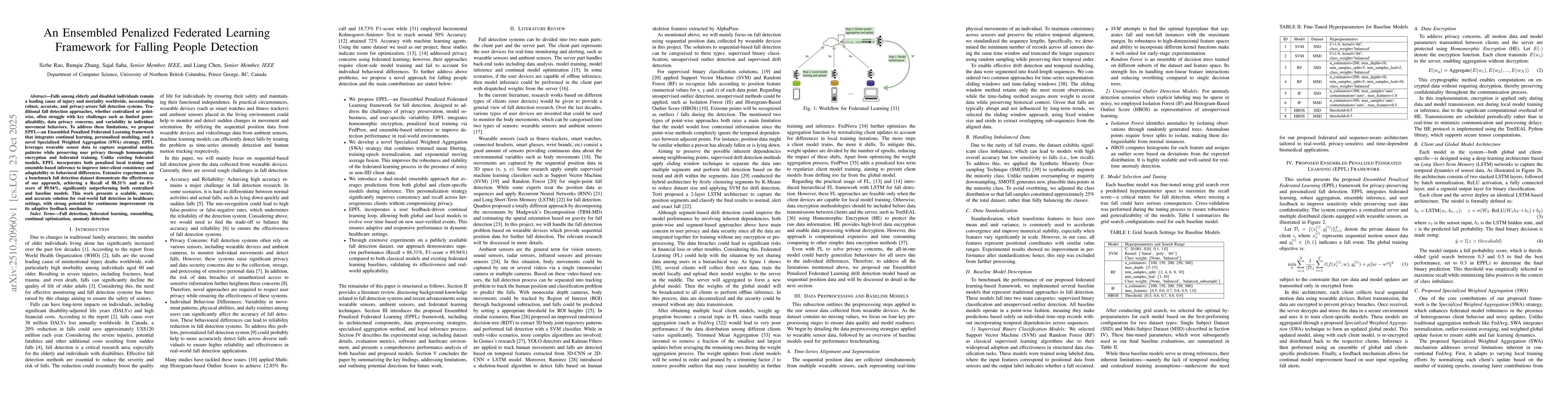 Thumbnail for An Ensembled Penalized Federated Learning Framework for Falling People
  Detection