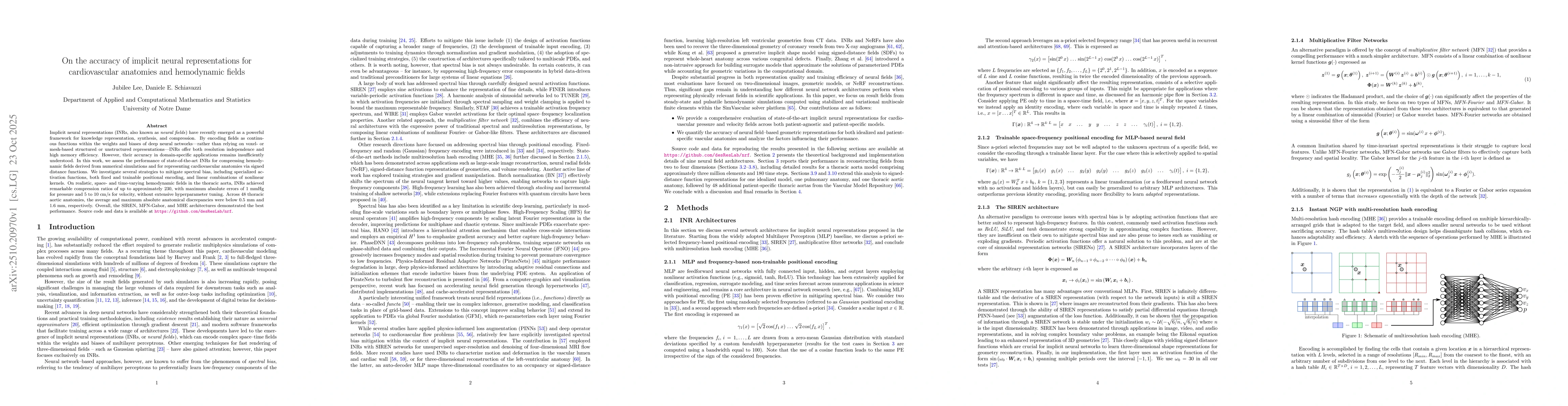Thumbnail for On the accuracy of implicit neural representations for cardiovascular
  anatomies and hemodynamic fields