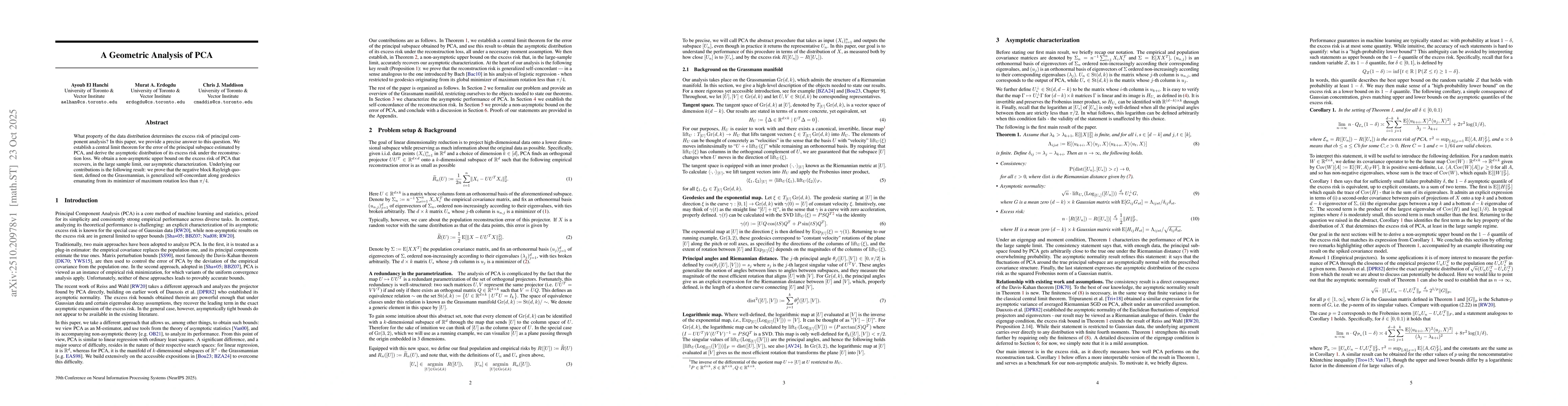 Thumbnail for A Geometric Analysis of PCA