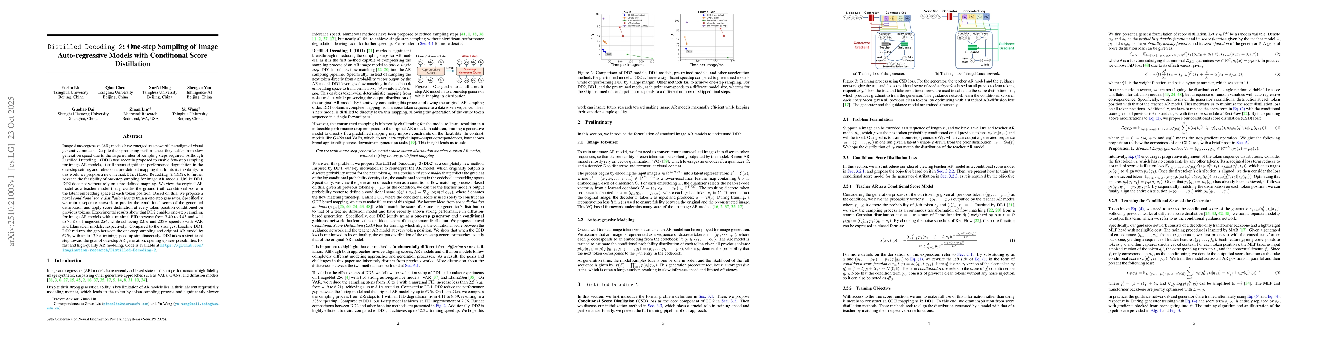 Thumbnail for Distilled Decoding 2: One-step Sampling of Image Auto-regressive Models
  with Conditional Score Distillation