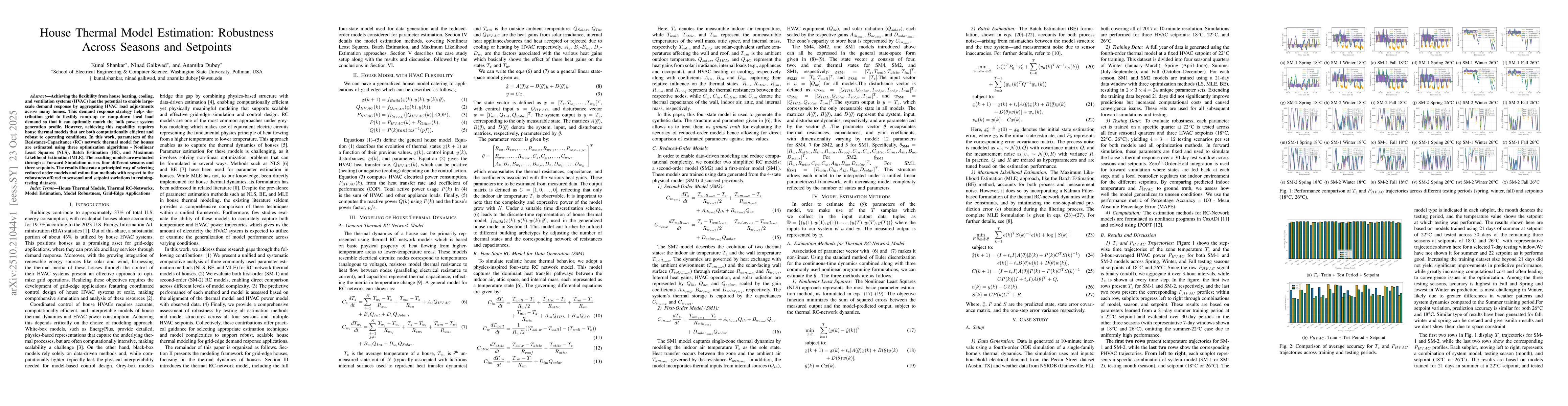 Thumbnail for House Thermal Model Estimation: Robustness Across Seasons and Setpoints