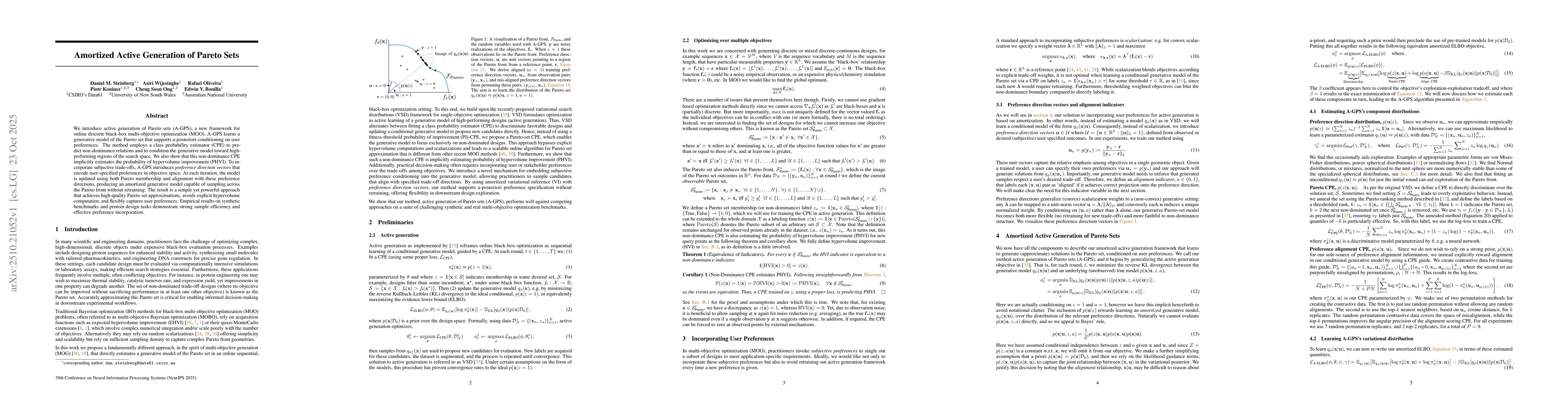 Thumbnail for Amortized Active Generation of Pareto Sets