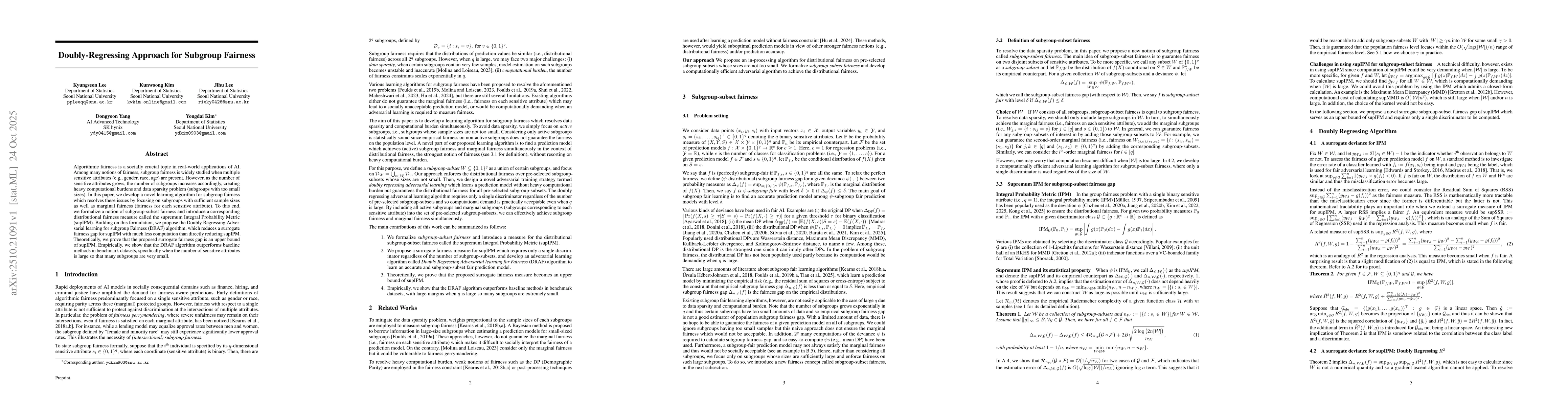 Thumbnail for Doubly-Regressing Approach for Subgroup Fairness