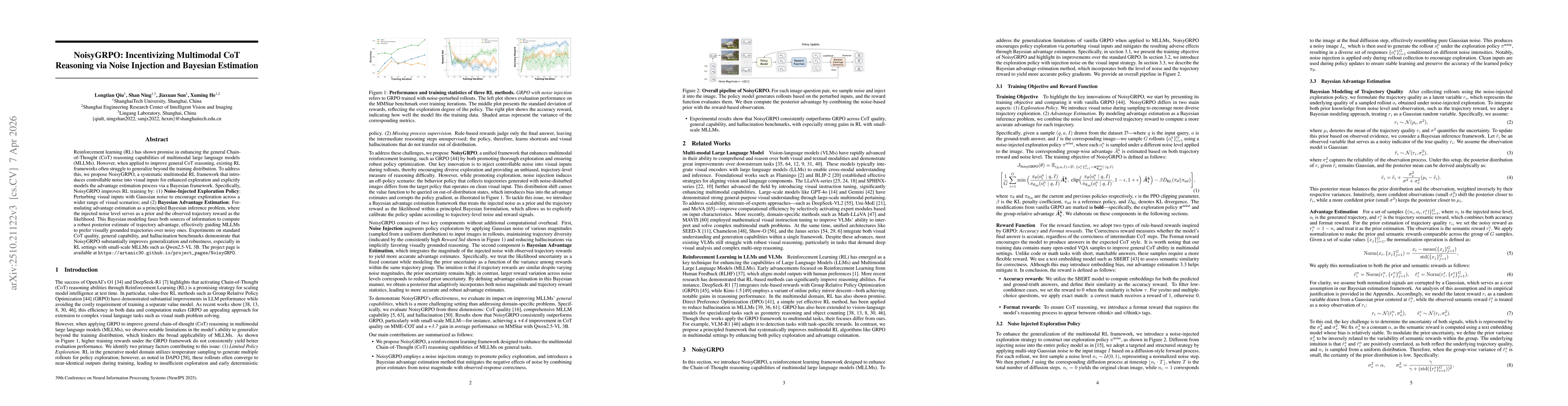 Thumbnail for NoisyGRPO: Incentivizing Multimodal CoT Reasoning via Noise Injection and Bayesian Estimation