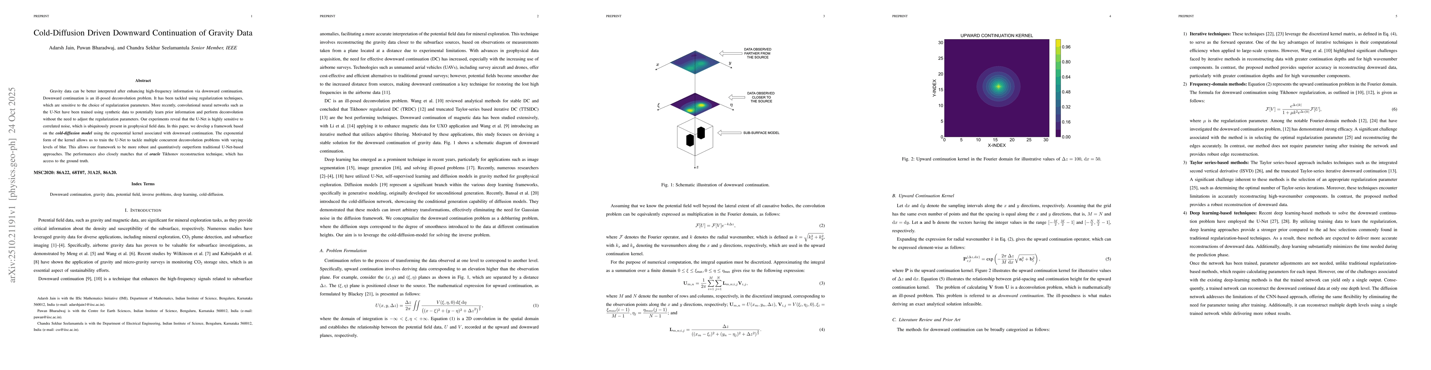 Thumbnail for Cold-Diffusion Driven Downward Continuation of Gravity Data