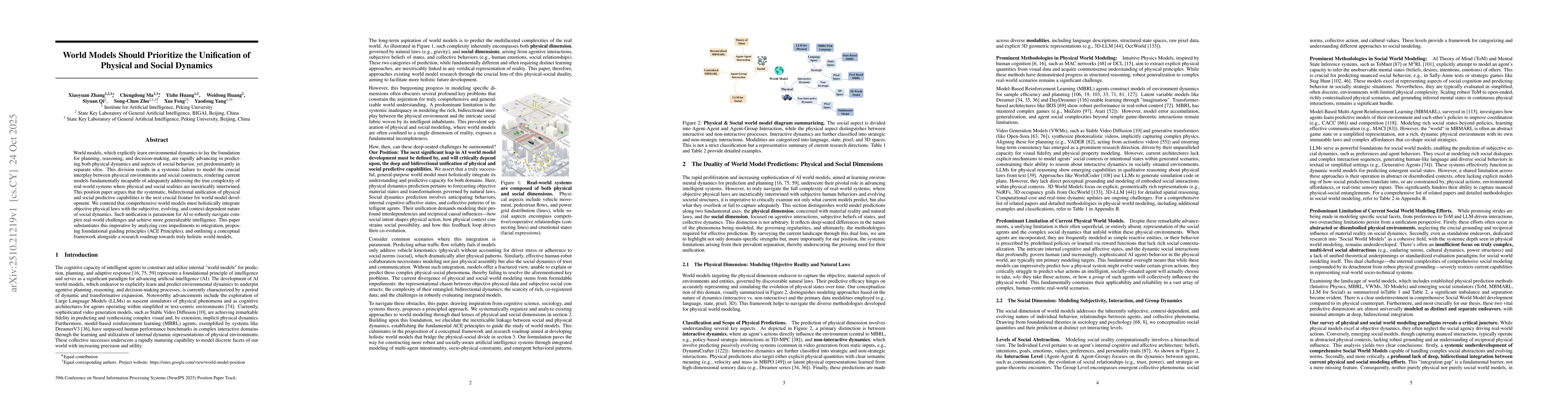 Thumbnail for World Models Should Prioritize the Unification of Physical and Social
  Dynamics