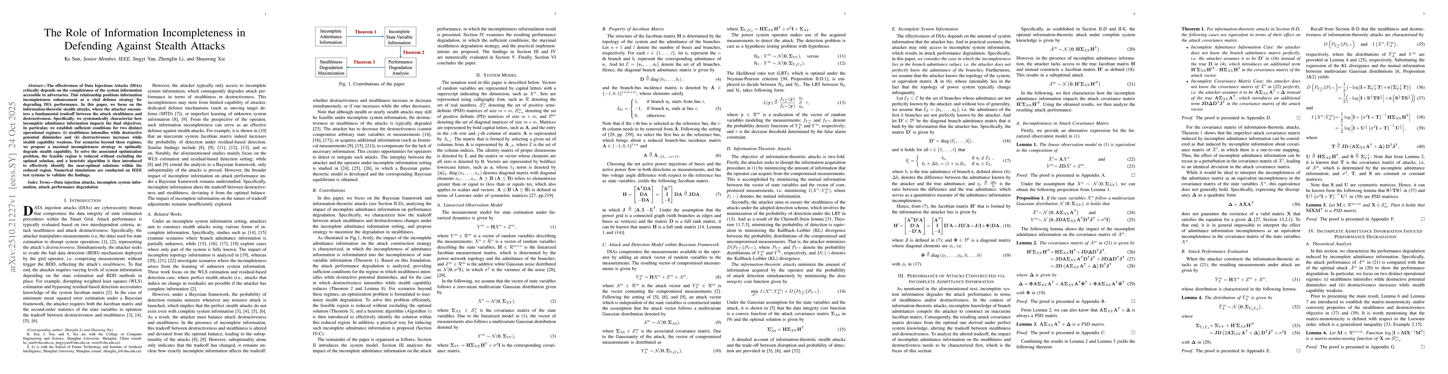 Thumbnail for The Role of Information Incompleteness in Defending Against Stealth
  Attacks