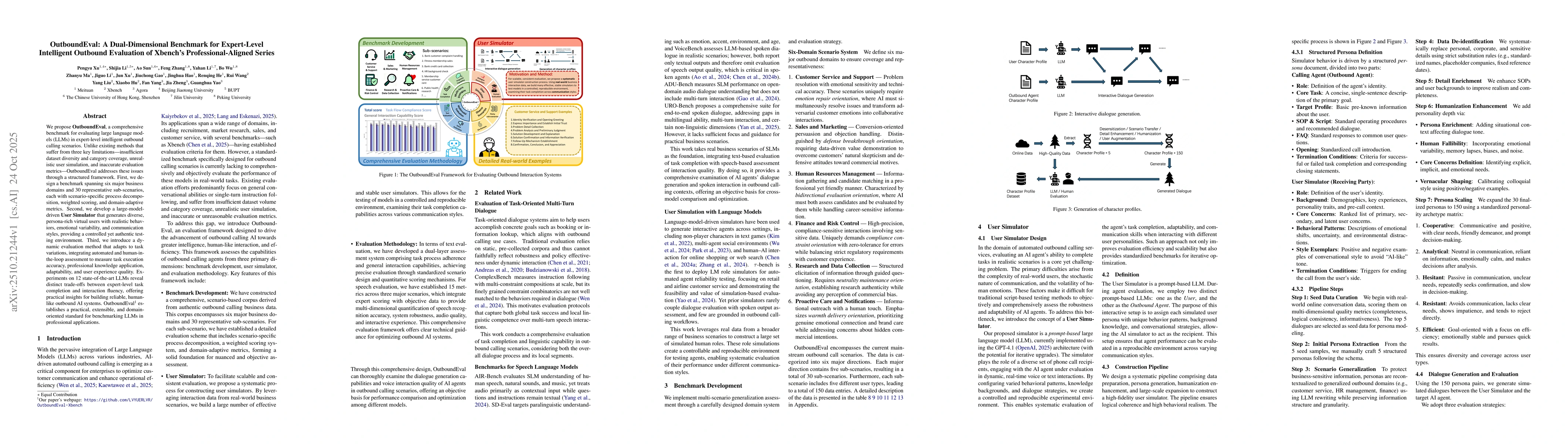 Thumbnail for OutboundEval: A Dual-Dimensional Benchmark for Expert-Level Intelligent
  Outbound Evaluation of Xbench's Professional-Aligned Series