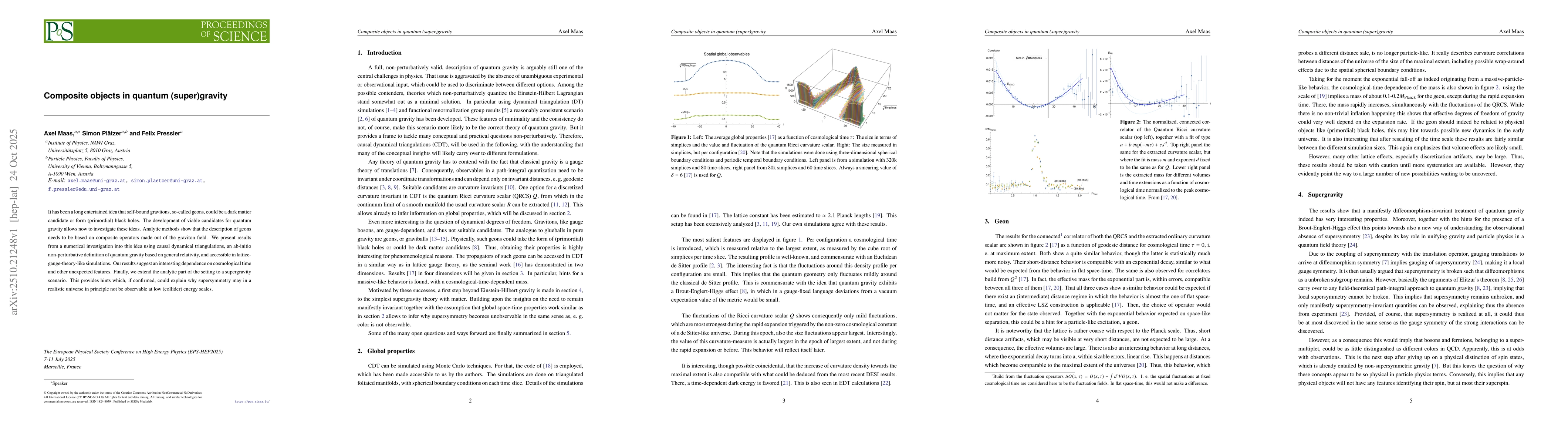 Thumbnail for Composite objects in quantum (super)gravity