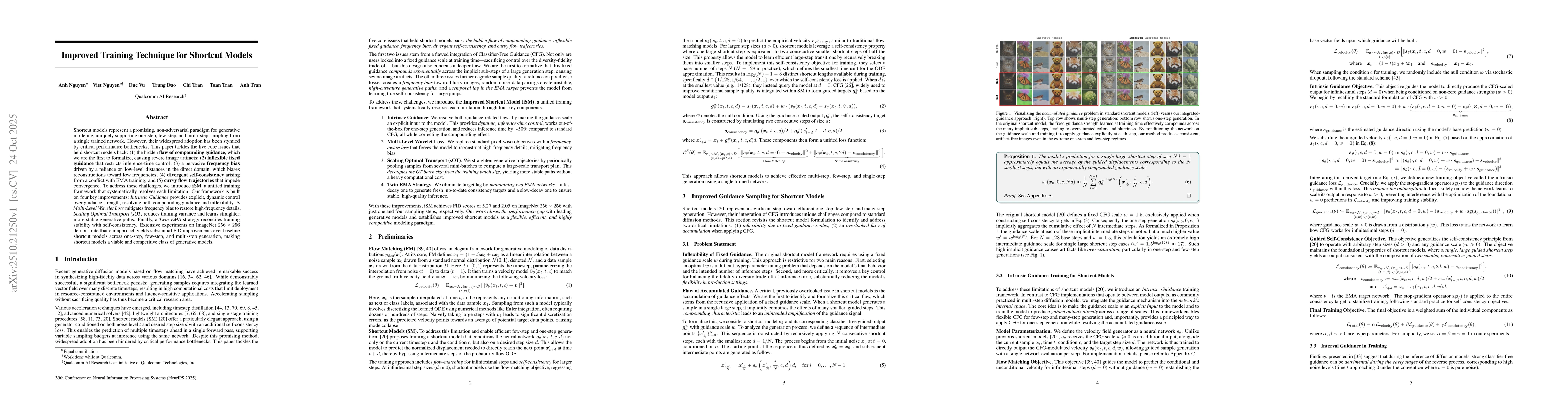 Thumbnail for Improved Training Technique for Shortcut Models