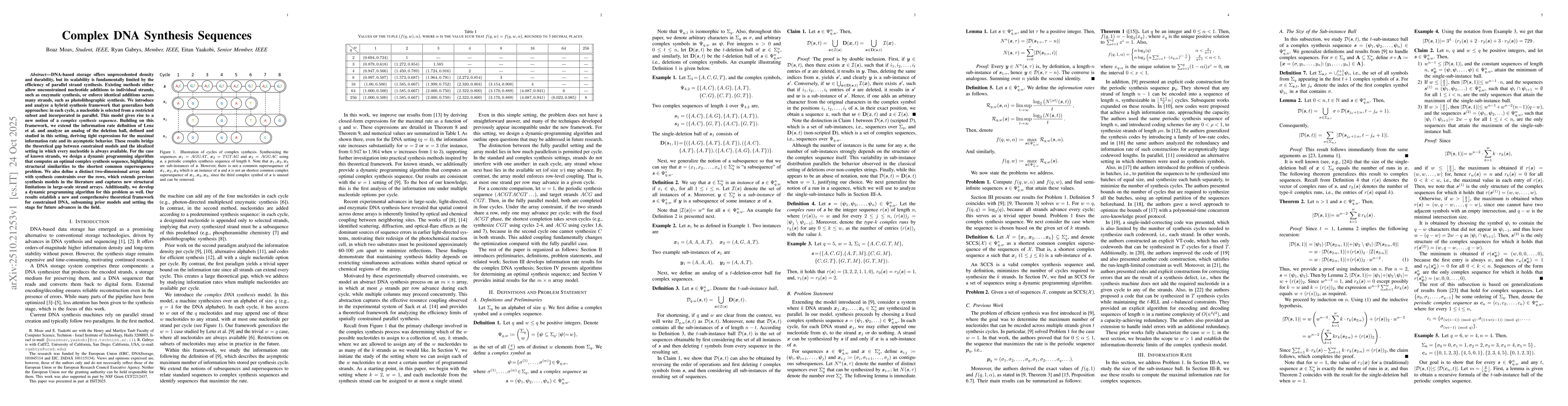 Thumbnail for Complex DNA Synthesis Sequences