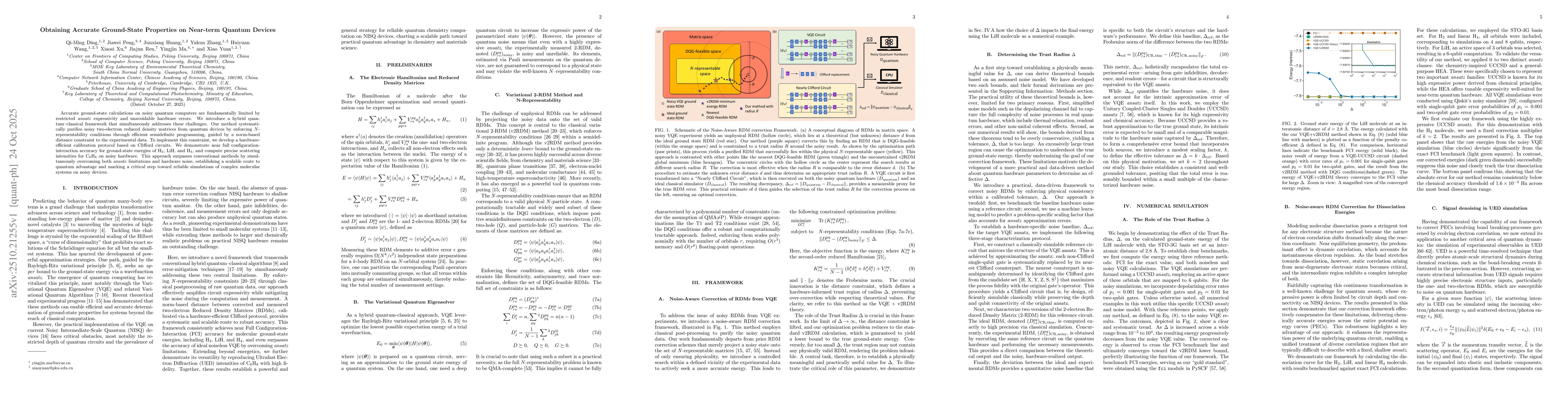 Thumbnail for Obtaining Accurate Ground-State Properties on Near-term Quantum Devices